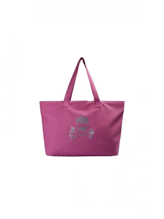 Foto van product Scalpers Tas 'Skuller' donkerlila / pink