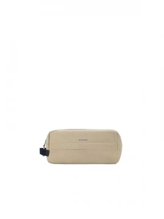 Foto van product Scalpers Toilettas 'Bowling' beige / marine