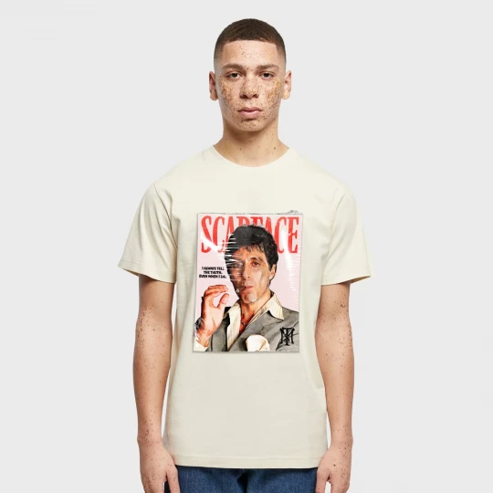 Foto van product Scarface Magazine Cover Tee Mister Tee beżowy