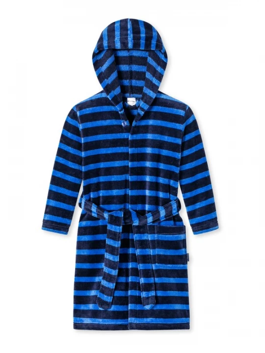 Foto van product SCHIESSER Badjas 'Autotraum' lichtblauw / donkerblauw