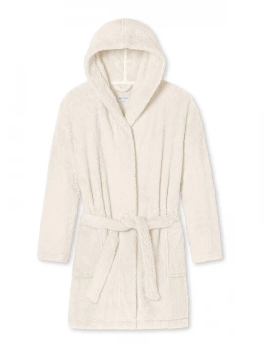 Foto van product SCHIESSER Badjas kort ' Teddy Fleece ' offwhite