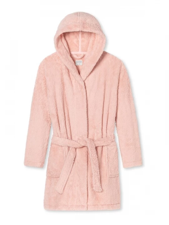 Foto van product SCHIESSER Badjas kort ' Teddy Fleece ' rosé