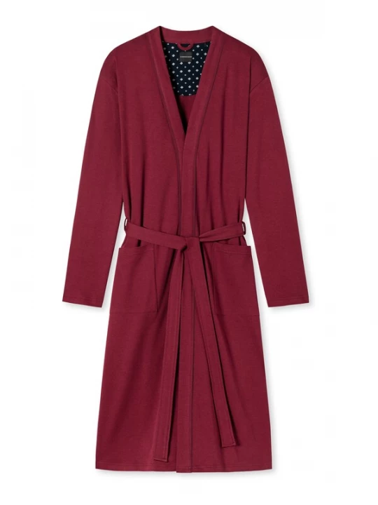 Foto van product SCHIESSER Badjas lang bordeaux