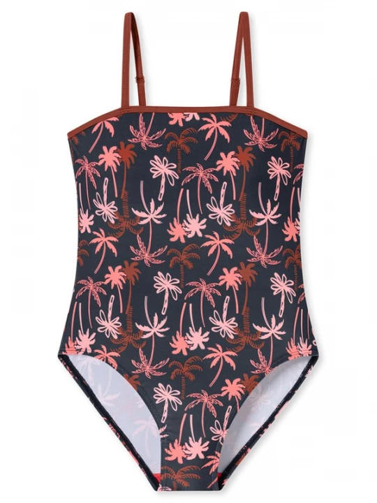 Foto van product SCHIESSER Badpak ' Aqua Teens Girl ' antraciet / pink / oudroze