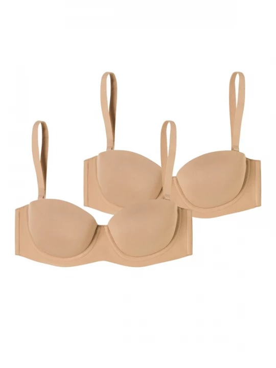 Foto van product SCHIESSER BH ' Bandeau mit Schale - Unique Micro ' beige