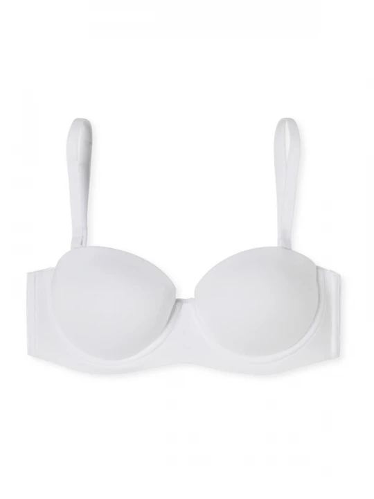 Foto van product SCHIESSER BH ' Bandeau mit Schale - Unique Micro ' wit