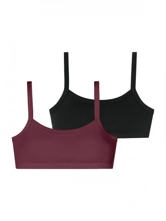 Foto van product SCHIESSER BH 'Fresh Vibe' bordeaux / zwart