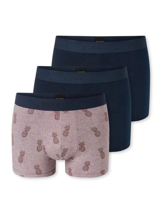 Foto van product SCHIESSER Boxershorts ' 95 / 5 ' beige / donkerblauw