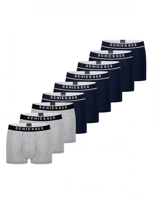Foto van product SCHIESSER Boxershorts '95 / 5 Cotton' blauw gemêleerd