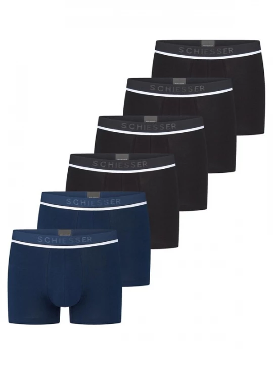 Foto van product SCHIESSER Boxershorts '95 / 5 Cotton' donkerblauw