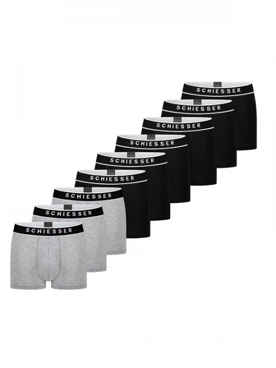 Foto van product SCHIESSER Boxershorts '95 / 5 Cotton' grijs gemêleerd