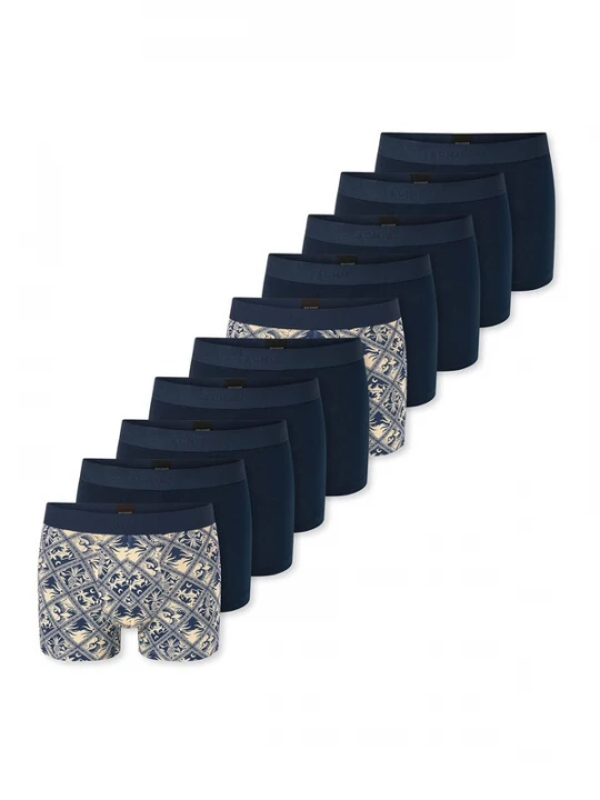 Foto van product SCHIESSER Boxershorts ' 95 / 5 ' crème / donkerblauw