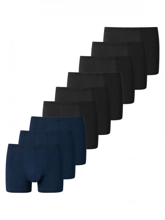 Foto van product SCHIESSER Boxershorts '95 / 5 Essentials - Cotton' zwart gemêleerd