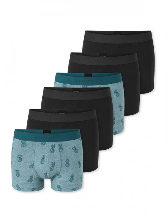 Foto van product SCHIESSER Boxershorts ' 95 / 5 ' mintgroen / zwart