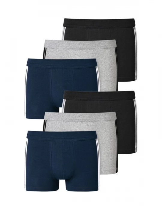 Foto van product SCHIESSER Boxershorts '95 / 5' navy / grijs / zwart / wit