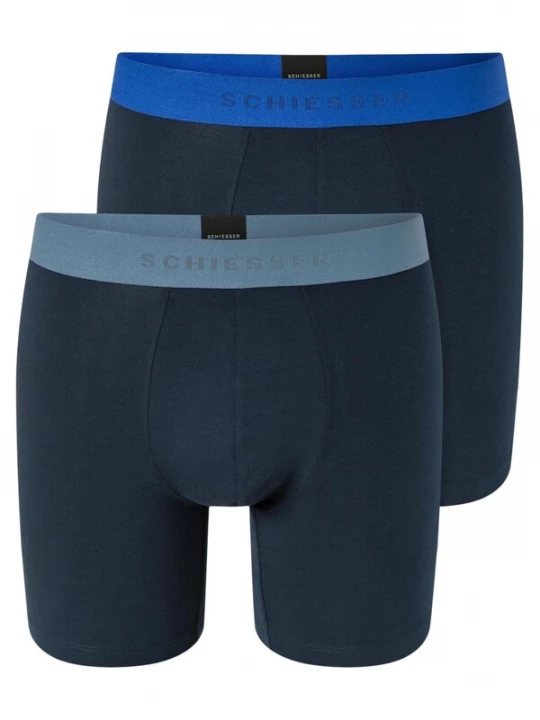 Foto van product SCHIESSER Boxershorts ' 95 / 5 Organic Cotton ' donkerblauw