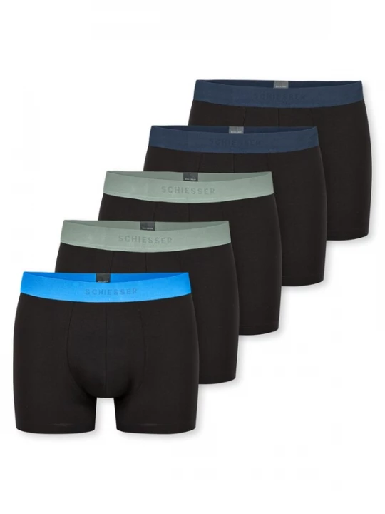 Foto van product SCHIESSER Boxershorts '95 / 5 Organic Cotton' navy / gemengde kleuren