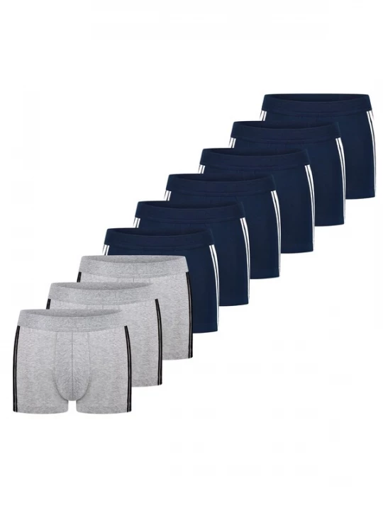 Foto van product SCHIESSER Boxershorts '95 / 5 Stretch - Cotton' zwart gemêleerd