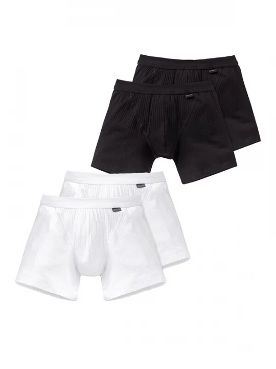 Foto van product SCHIESSER Boxershorts 'Authentic' zwart / wit