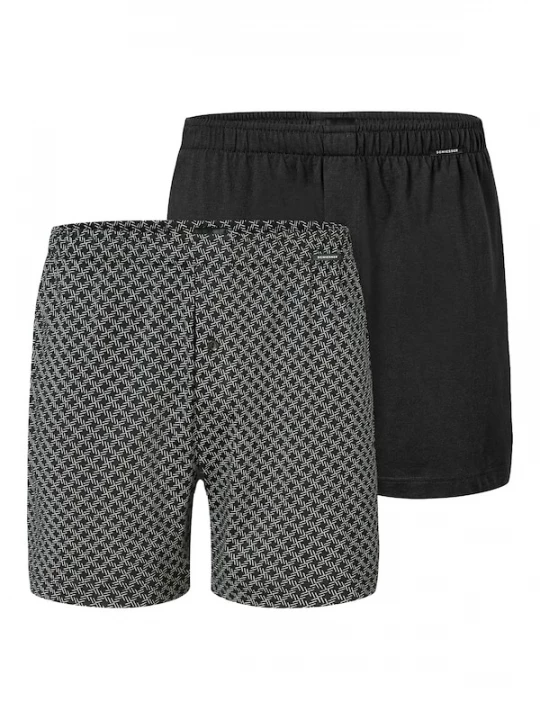 Foto van product SCHIESSER Boxershorts ' Basic ' grijs / zwart