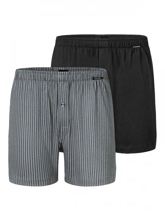 Foto van product SCHIESSER Boxershorts 'Basic' grijs / zwart