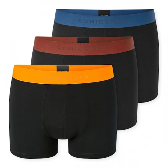 Foto van product SCHIESSER Boxershorts blauw / oranje / oxide / zwart