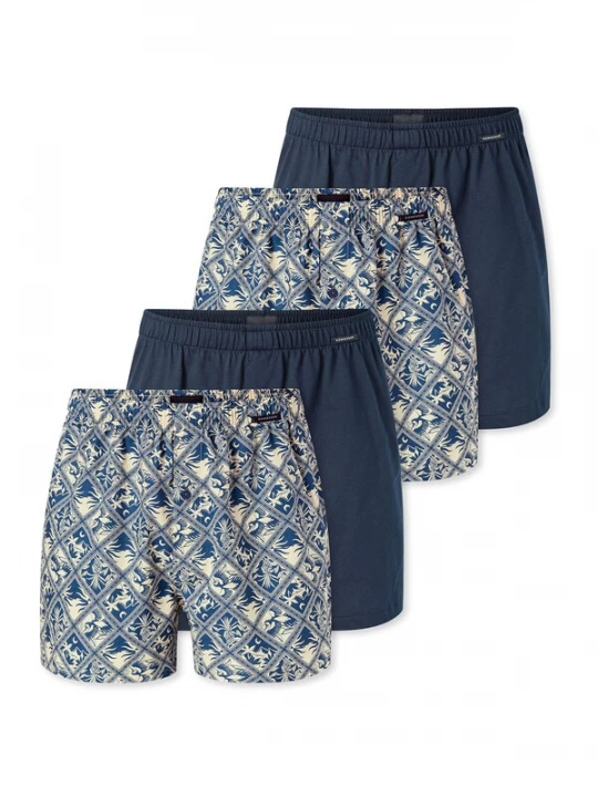 Foto van product SCHIESSER Boxershorts ' Boxershorts ' crème / donkerblauw