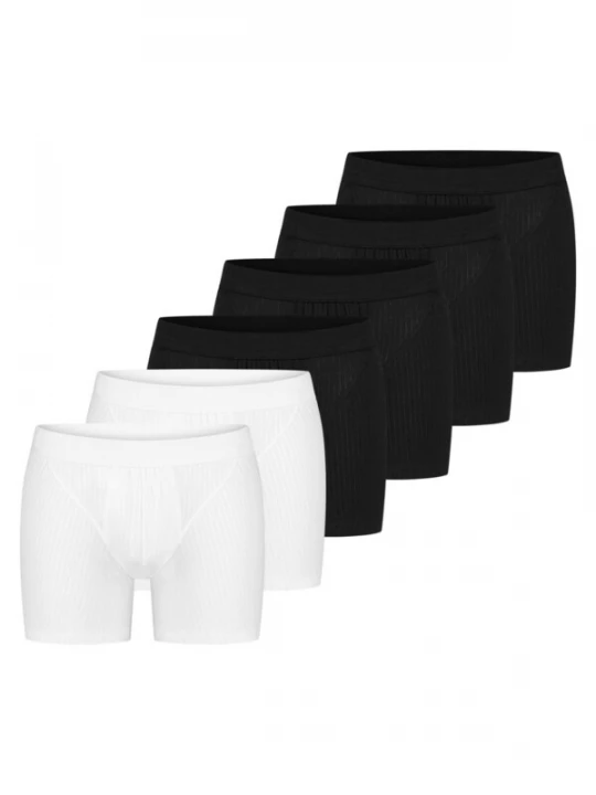 Foto van product SCHIESSER Boxershorts 'Cotton Essentials Authentic' zwart gemêleerd
