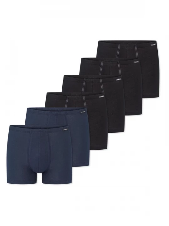 Foto van product SCHIESSER Boxershorts 'Cotton Essentials' zwart gemêleerd
