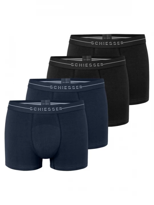 Foto van product SCHIESSER Boxershorts 'Cotton Flex' zwart gemêleerd