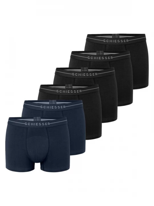 Foto van product SCHIESSER Boxershorts 'Cotton Flex' zwart gemêleerd