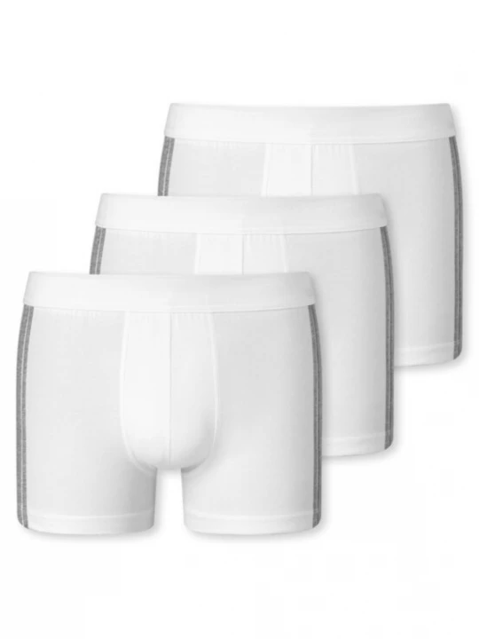Foto van product SCHIESSER Boxershorts donkergrijs / wit