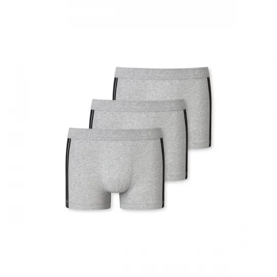 Foto van product SCHIESSER Boxershorts grijs gemêleerd / zwart