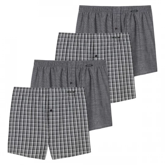 Foto van product SCHIESSER Boxershorts grijs / wit