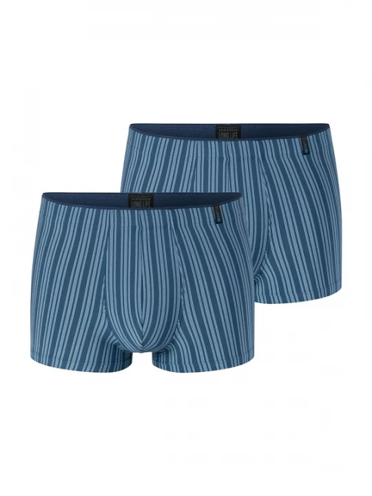 Foto van product SCHIESSER Boxershorts ' Long Life Soft ' blauw / lichtblauw