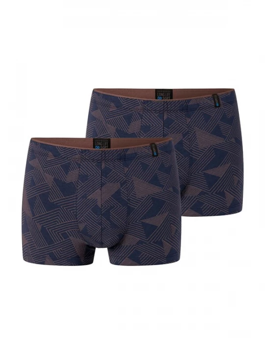 Foto van product SCHIESSER Boxershorts ' Long Life Soft ' marine / bruin