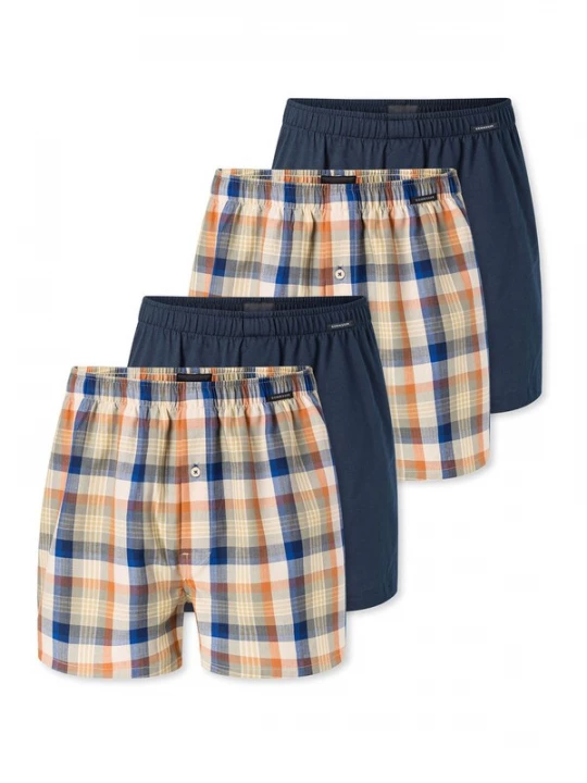 Foto van product SCHIESSER Boxershorts ' Multipacks ' donkerblauw / geel / oranje