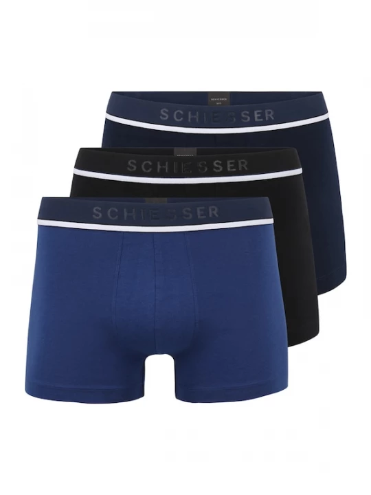 Foto van product SCHIESSER Boxershorts navy / enziaan / zwart / wit