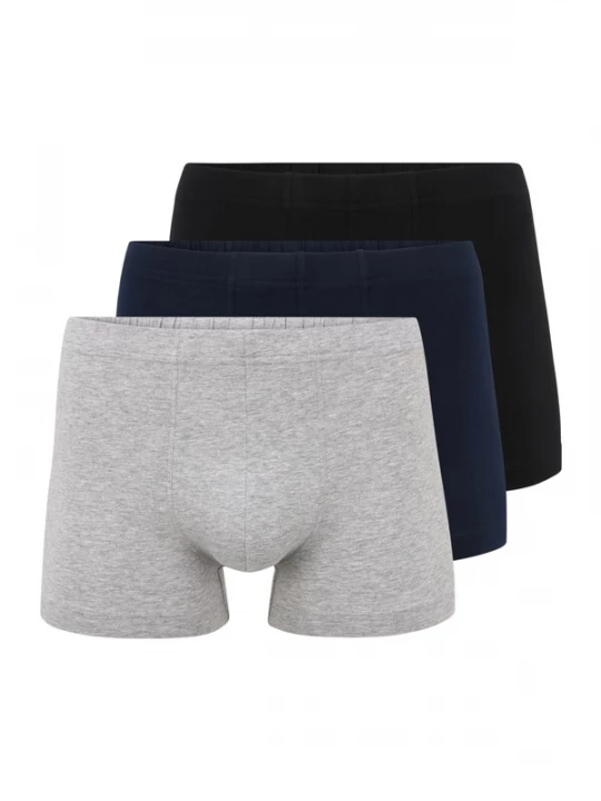 Foto van product SCHIESSER Boxershorts navy / grijs gemêleerd / zwart