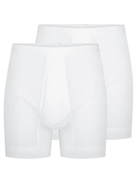 Foto van product SCHIESSER Boxershorts 'Original Classics Doppelripp' wit