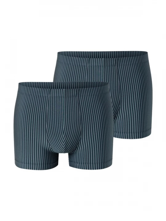 Foto van product SCHIESSER Boxershorts ' Pure Micro ' blauw / grijs