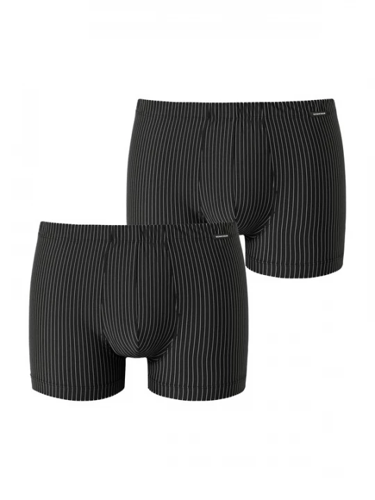 Foto van product SCHIESSER Boxershorts 'Pure Micro' zwart / wit