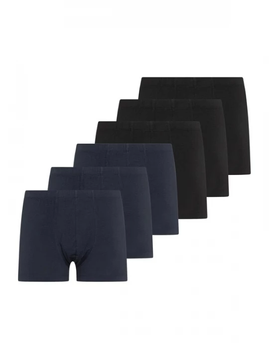 Foto van product SCHIESSER Boxershorts ' UNCOVER Cotton ' donkerblauw / zwart