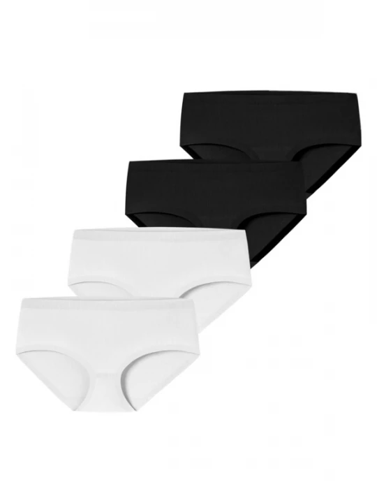 Foto van product SCHIESSER Broekje ' Invisible Cotton ' zwart / wit