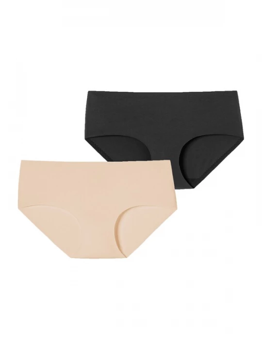 Foto van product SCHIESSER Broekje 'Invisible Soft' nude / zwart