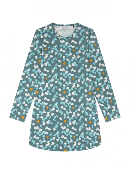 Foto van product SCHIESSER Nachthemd 'Teens Nightwear' hemelsblauw / groen / lichtroze