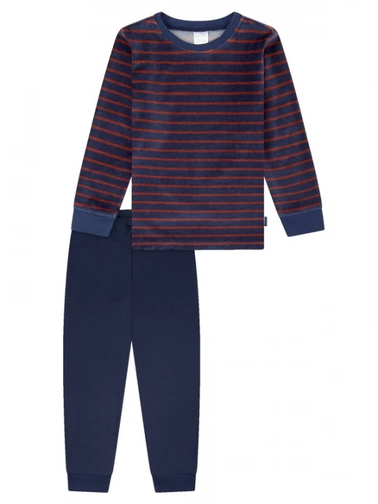 Foto van product SCHIESSER Nachtkledij donkerblauw / donkerrood