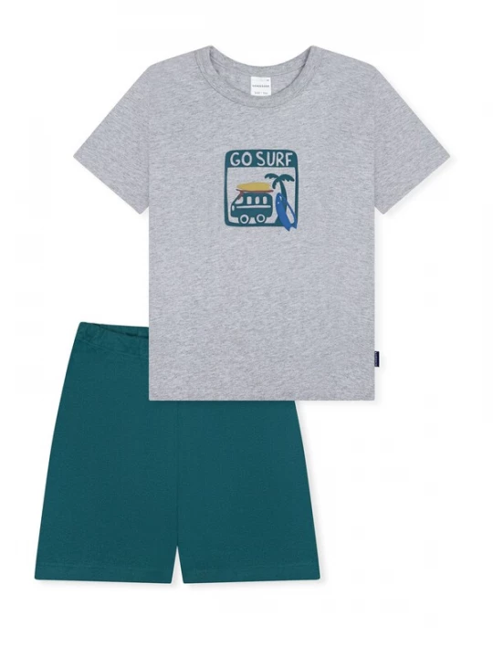 Foto van product SCHIESSER Nachtkledij ' Kids Nightwear ' grijs gemêleerd / groen