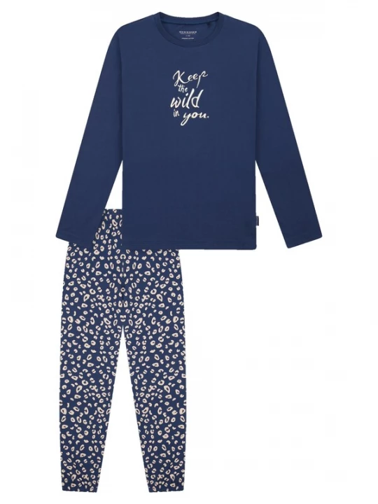 Foto van product SCHIESSER Nachtkledij 'Nightwear' blauw / wit