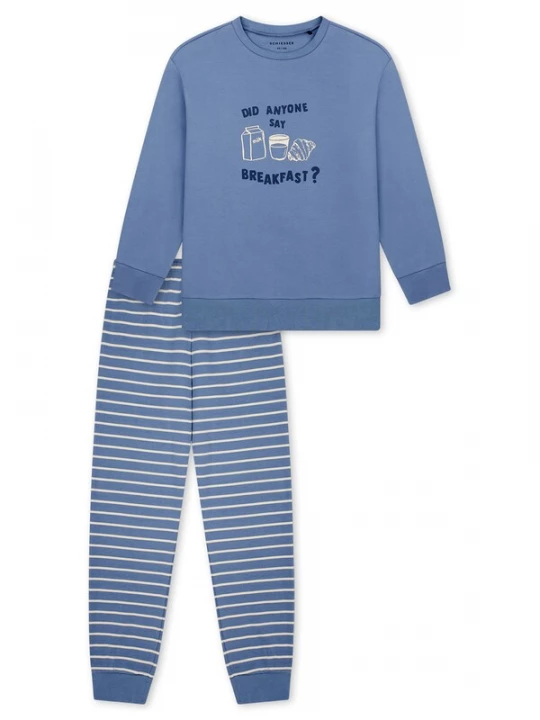 Foto van product SCHIESSER Nachtkledij ' Nightwear ' crème / blauw